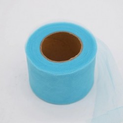 M09 - 22m / tétel 2 &quot 5cm-es fényes tüll tekercses szövet Tutu szoknya szék szárny íj asztali futó esküvői baba