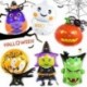 S - Halloween tök szellem lufi Halloween díszek Pókfólia léggömbök felfújható játékok Denevérgömbök Halloween