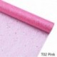 rózsaszín - 50cm * 5Y arany drótszövet tüll tekercs orsó kézműves esküvői party dekoráció csokor pakolás organza
