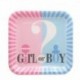16db kanál - Gender Reveal eldobható evőeszköz készlet baba zuhany fiú vagy lány tányér szalvéta terítő