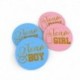 16db kanál - Gender Reveal eldobható evőeszköz készlet baba zuhany fiú vagy lány tányér szalvéta terítő