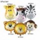 6db állat - Szafari állatok Banner Jungle Party Decoration Safari Party Decor Jungle Theme Animal Balloons 1st Birthday Party