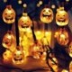 Stílus2 - 10LED Halloween tök pók denevér koponya húrlámpák lámpa DIY függő horror Halloween dekoráció otthoni
