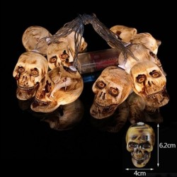 Stílus10 - 10LED Halloween tök pók denevér koponya húrlámpák lámpa DIY függő horror Halloween dekoráció otthoni