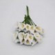 fehér - 36db Mini PE Calla Lily művirág csokor többszínű rózsa esküvői party virág dekoráció scrapbooking hamis