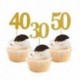 1set 40. - Boldog születésnapot 18. 30. 40. 50. rózsaarany szatén szárny kristály korona tiara Felnőtt születésnapi