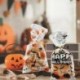 F - 50db Hallwoeen tök koponya macska cukorka táska átlátszó celofán étel műanyag csomag táskák Halloween party