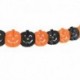 Stílus1 - 3 méteres Halloween függő koszorú sármány denevér tök szellemek pók papír szalagcímer Halloween party