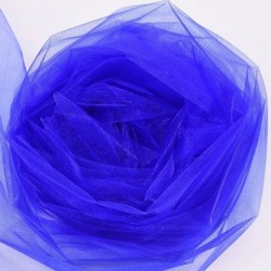 királykék - 10M * 48cm tüll tekercs kristály szövet Organza tüll tekercs orsó esküvői dekoráció születésnapi party