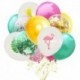 6db virágfüzér - Hawaii Aloha boldog születésnapot transzparens Flamingo hawaii trópusi party dekoráció Luau nyári