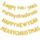 Stílus4 - Boldog karácsonyt transzparens papírzászlók hópehely karácsonyfa sármány boldog új évet függő koszorú