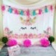 Stílus8 - 180x110cm szivárvány egyszarvú háttér gril 1. egyszarvú téma születésnapi party dekoráció kellékek baba