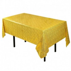 Arany - 180x120cm-es téglalap alakú asztallap, csillogó flitteres asztali kendő rózsaarany terítő esküvői