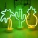 B - Flamingo Unicorn Neon Sign LED éjszakai lámpa otthoni gyerekszoba dekorációhoz Hawaii trópusi party esküvői