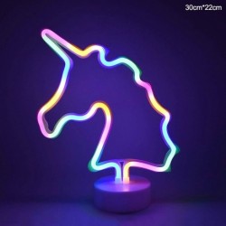 G - Flamingo Unicorn Neon Sign LED éjszakai lámpa otthoni gyerekszoba dekorációhoz Hawaii trópusi party esküvői