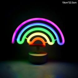 H - Flamingo Unicorn Neon Sign LED éjszakai lámpa otthoni gyerekszoba dekorációhoz Hawaii trópusi party esküvői
