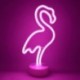 H - Flamingo Unicorn Neon Sign LED éjszakai lámpa otthoni gyerekszoba dekorációhoz Hawaii trópusi party esküvői