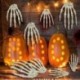 M - 1 pár Halloween dekoráció csontváz kéz Reális élet műanyag hamis emberi kéz csont szellem kísértetjárta ház