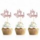 rózsaarany ó bébi - 10db arany ó baba cupcake topper fiú lány baba zuhany nemi felfedi gyerekek 1. születésnapi party