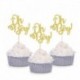 rózsaarany ó bébi - 10db arany ó baba cupcake topper fiú lány baba zuhany nemi felfedi gyerekek 1. születésnapi party
