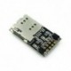 A SIM800L GPRS GSM modul micro sim kártya alaplap négysávos TTL soros portja ESP8266 ESP32
