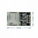 A SIM800L GPRS GSM modul micro sim kártya alaplap négysávos TTL soros portja ESP8266 ESP32