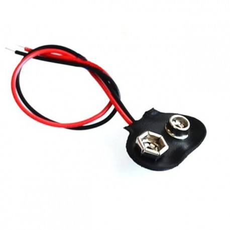9V akkumulátor gomb 9V akkumulátor gomb 9V akkumulátor tartó T alakú (10cm ~ 15cm vezetékhossz)