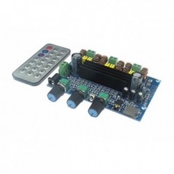 JY760 nagy teljesítményű digitális erősítő kártya TPA3116D2 Bluetooth 5.0 erősítő modul 2.1 csatornás TF kártya AUX