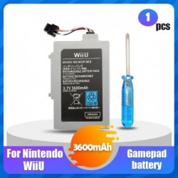 Névleges feszültség: 3,7 V - 1db 3.7V 3600mAh újratölthető lítium lítium-ion akkumulátor Nintendo Wii U Wii-U Wiiu