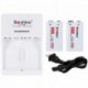Amerikai dugó - 2db 9V akkumulátor soshine Eredeti 9v újratölthető 650mAh 9v li-ion akkumulátorok   1db akkumulátor