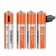 2 db AA 2 db AAA SORBO USB újratölthető akkumulátor, 1,5 V, 1200 mAh Li akkumulátor, 1 órás gyors töltés, 1000-szeres