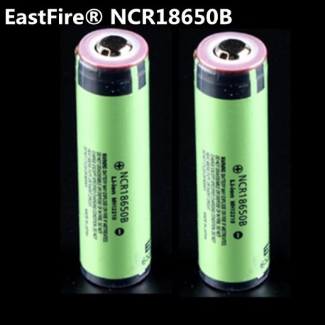2PCS 2017 Original EastFire 18650 3400mAh akkumulátor 3.7V Li-ion Rechargebale akkumulátor NYÁK védett Panasonic 18650 3400