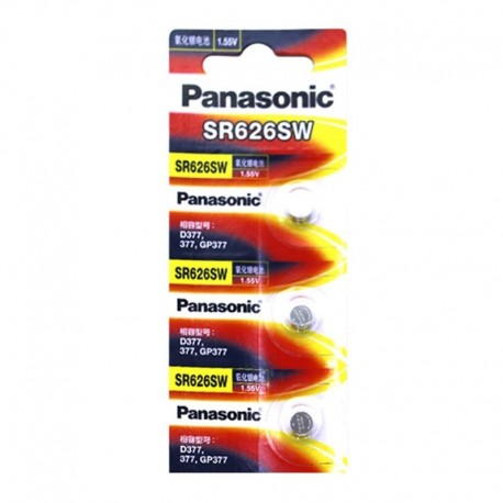 Névleges feszültség: 3,7 V - 3db / tétel Panasonic Original SR626SW gombos cellás óraérme G4 377A 377 LR626 SR626SW SR66