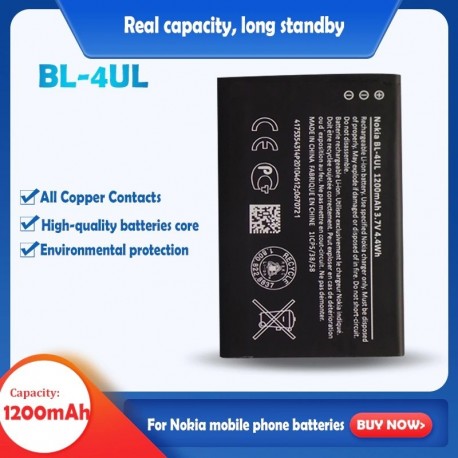 Névleges feszültség: 3,7 V - BL-4UL 3,7 V 1200 mAh Li-ion polimer akkumulátor Nokia mobiltelefonhoz Asha 225 Asha225 RM-1011