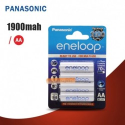 4db - Panasonic Eneloop 100 Eredeti AA újratölthető akkumulátor 1.2v 1900mAh Előre feltöltött Ni-MH aa akkumulátorok a