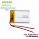 4db - 402030 3,7 V 200 mAh Lipo lítium polimer újratölthető akkumulátor GPS MP3 MP4 MP5 Bluetooth headset hangszóró
