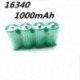 4 X 16340 1000mah 3v cr123a 16340 újratölthető akkumulátor 3.0v rcr123a 16340 akkumulátor lítium
