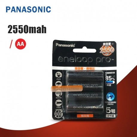 8db - Panasonic Eneloop eredeti akkumulátor Pro AA 2550mAh 1,2 V NI-MH fényképezőgép zseblámpa játék előre feltöltött