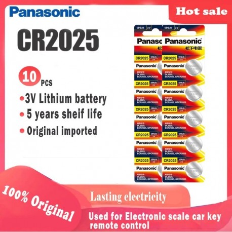 10db eredeti PANASONIC cr2025 gombelemek digitális kamerás videokamerához