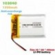 2db - 103040 3,7 V 1200 mAh lítium polimer akkumulátor MP3 MP4 GPS PSP PAD LED DVD Light Selfie Stick Power bank