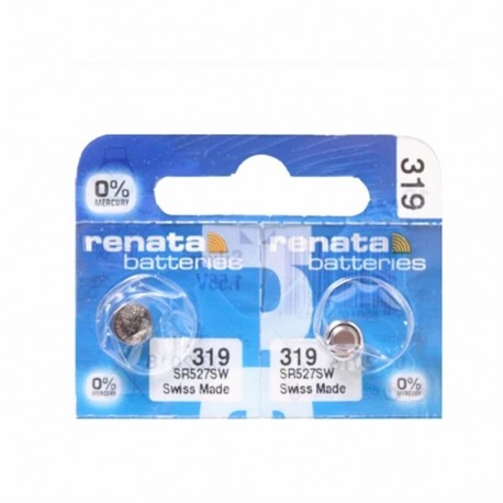 2db / tétel Kiskereskedelem Vadonatúj Renata HOSSZÚSÁGOS 319 SR527SW SR527 V319 Óraelem gombos érme cella svájci