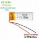 2db - 501230 051230 3,7 V 130 mAh lítium polimer újratölthető akkumulátor Mp3 Mp4 DVC DIY GPS bluetooth headset intelligens