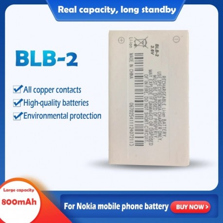 Névleges feszültség: 3,7 V - BLB-2 BLB2 BLB 2 csere telefon akkumulátor a Nokia 8210 8250 8850 8910 8310 5210 6500 6590 6510