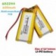 1 DB - 3.7v 600mAh 602244 újratölthető Li-polimer akkumulátor mp3 mp4 mp5 DVD MID PDA GPS Bluetooth hangszóró szelfi botok