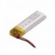 2db - 501240 051240 3,7 V 220 mAh újratölthető Li-polimer akkumulátor MP3 MP4 GPS Bluetooth fülhallgató hangszóróhoz