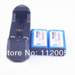 2 db szuper nagy kapacitású 880MAH Li-Ion lítium 9V újratölthető akkumulátor   univerzális 9v AA AAA 18650 14500 CR123A
