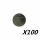 Névleges feszültség: 3,6 V - 100PCS 3.6V LIR2032 lir 2032 lítium-ion újratölthető akkumulátor 40mah Li-ion gomb