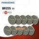 10PCS BR1225 lítium elem Panasonic BR1225 3V gombos lítium elem / magas hőmérsékletű akkumulátor játék