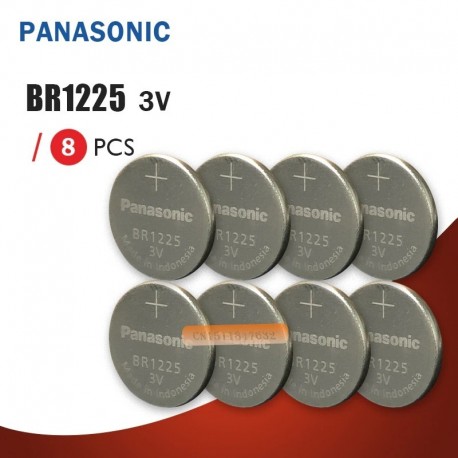 8PCS BR1225 lítium elem Panasonic BR1225 3V gombos lítium elem / magas hőmérsékletű akkumulátor játék