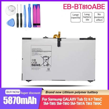 5870mAh EB-BT810ABE Samsung GALAXY Tab S2 9.7 T815C SM-T815 T815 SM-T810 SM-T817A S2 T813 T819C   Szerszámok